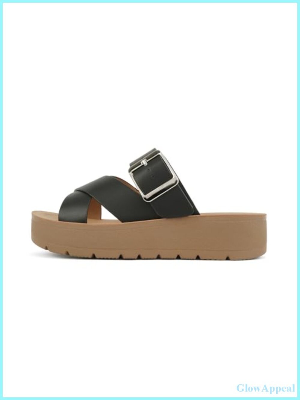 Women Open Toe Multi-Strap Flatform Sandals Platform Ankle Strap Casual